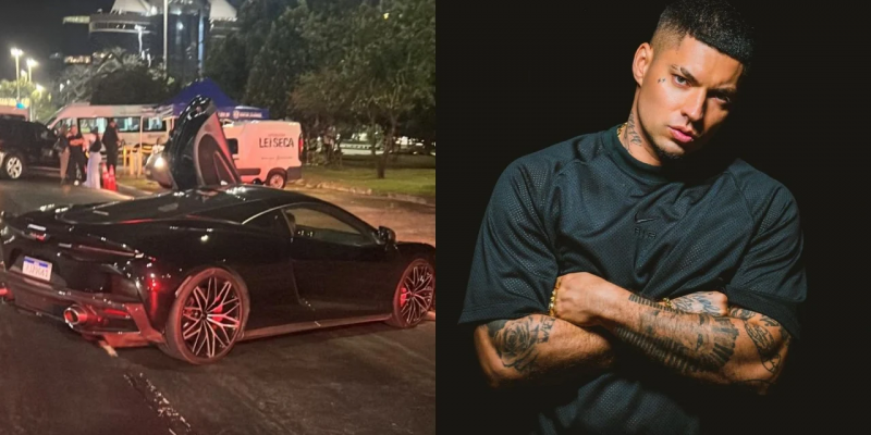 Filipe Ret carro apreendido