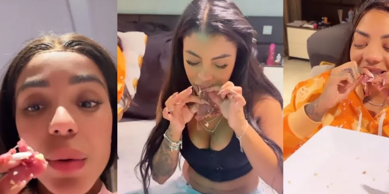 Brunna Gonçalves carne crua